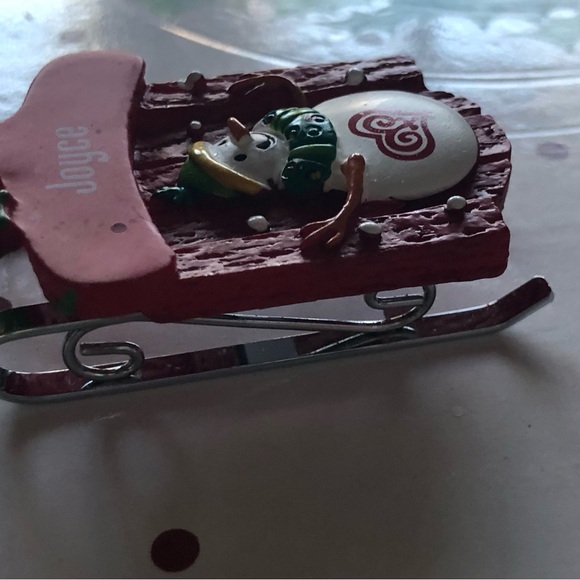 Personalized Sleigh Ornament “Joyce” - Picture 2 of 3